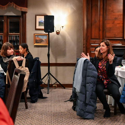 The Conversation extends beyond the table and across the room