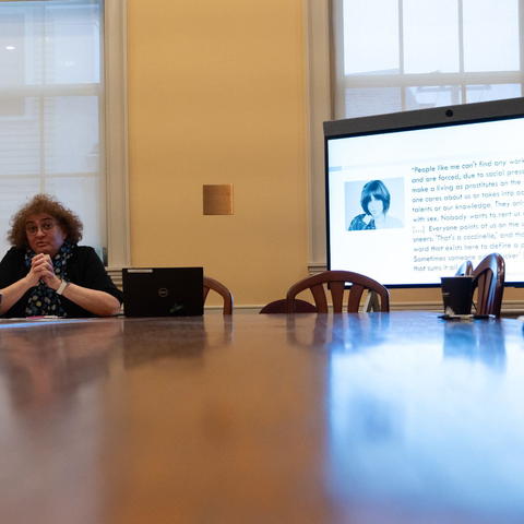Professor Rachimimov sharing Rita Natan’s story