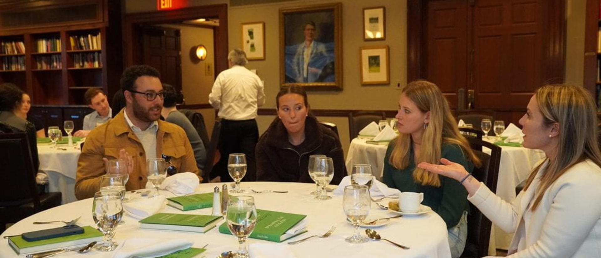 Students engage in discussion with Director of Intellectual Vitality Initiatives, Camila Nardozzi